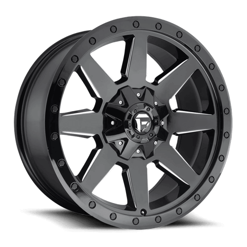 Fuel 1PC D597 WILDCAT GLOSS BLACK MILLED