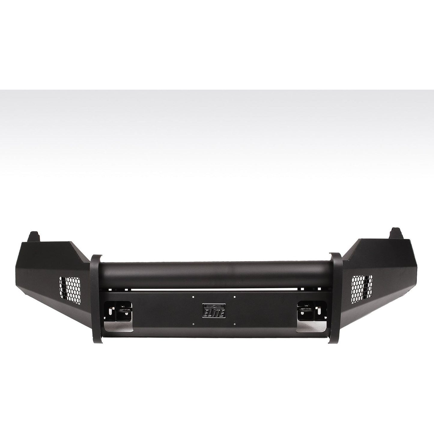 Fab Fours Elite Front Bumper 2 Stage Black Powder Coated w/o Grill Guard w/Tow Hooks l DR13-R2961-1