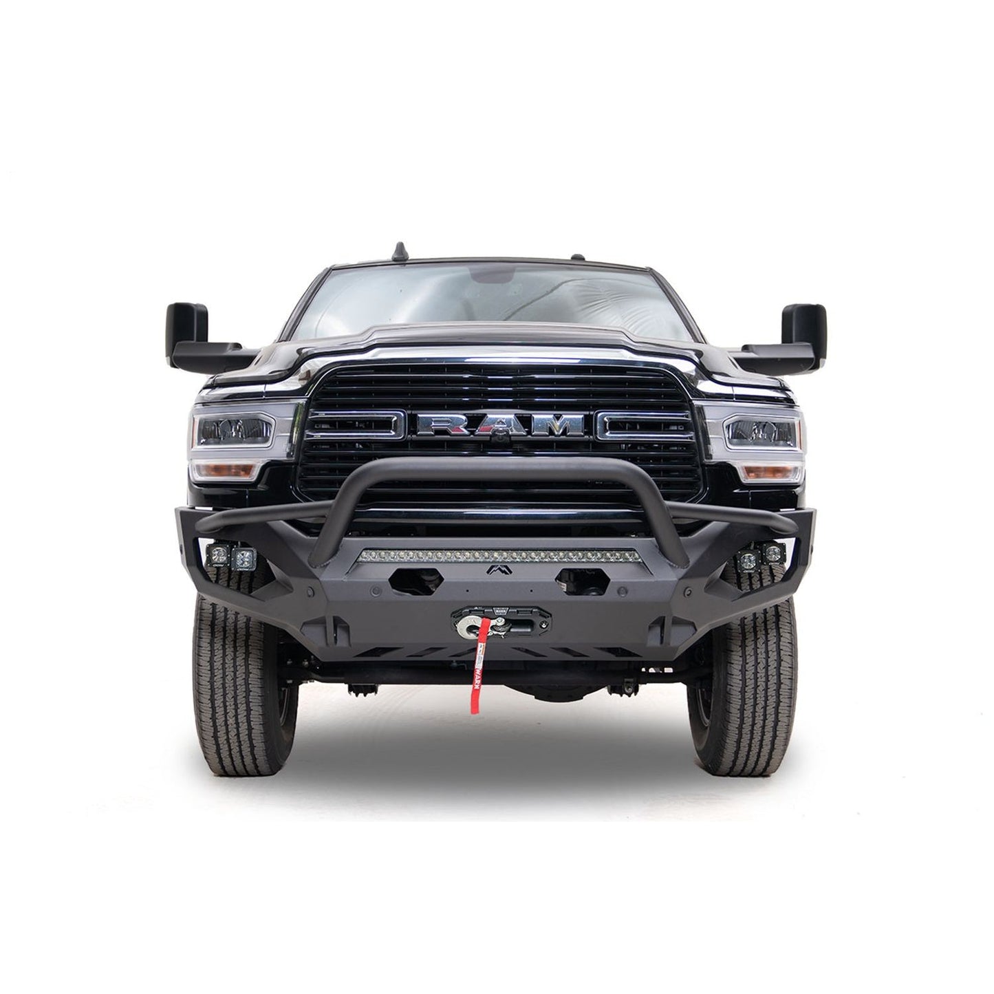 Fab Fours Matrix Front Bumper w/Pre-Runner Guard Plate Steel l DR19-X4452-1