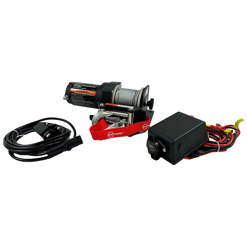 ENTHUZE| 2500Lb Atv Winch, Steel Rope |ACTENT3501P