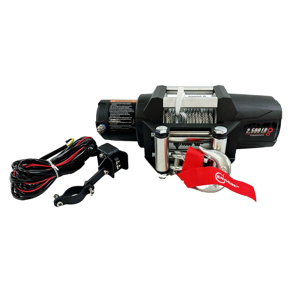 ENTHUZE| 2500Lb Atv/Utv Winch, Steel Rope |ACTENT9201P