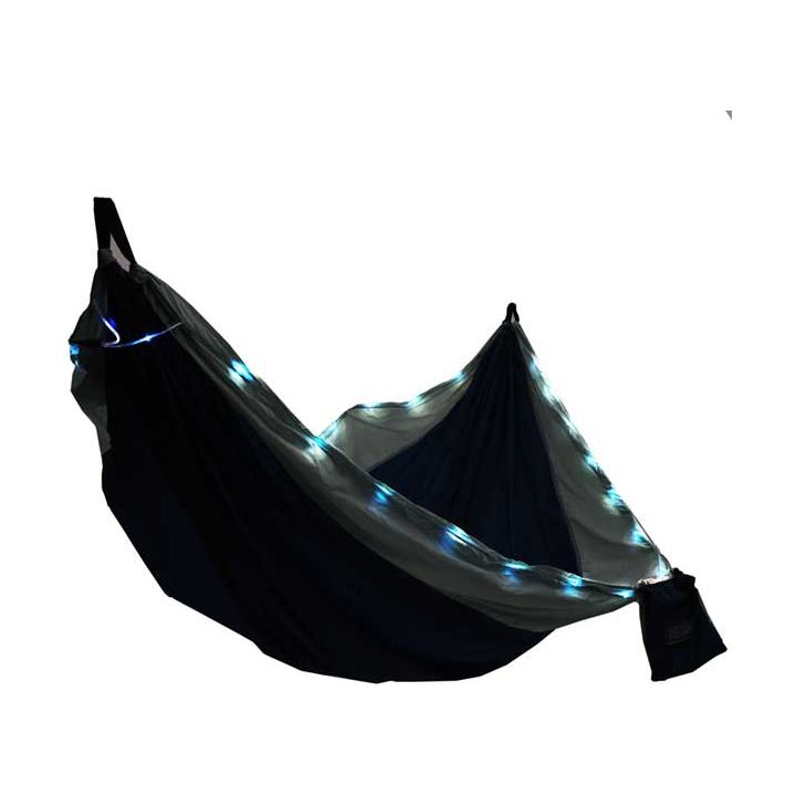 EQUIP 2P ILLUMINATED TRAVEL HAMMOCK - LIGHT BLUE/BLUE 971662