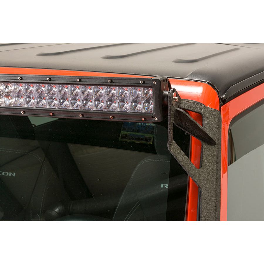 FISHBONE OFFROAD | 07-17 Jk Front Light Bar Steel Textured Black Powder Coat | FB21014