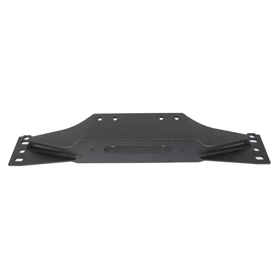 FISHBONE OFFROAD | 97-06 Tj Winch Plate Steel Textured Black Powder Coat Tj | FB21052