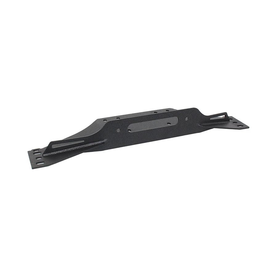 FISHBONE OFFROAD | 97-06 Tj Winch Plate Steel Textured Black Powder Coat Tj | FB21052