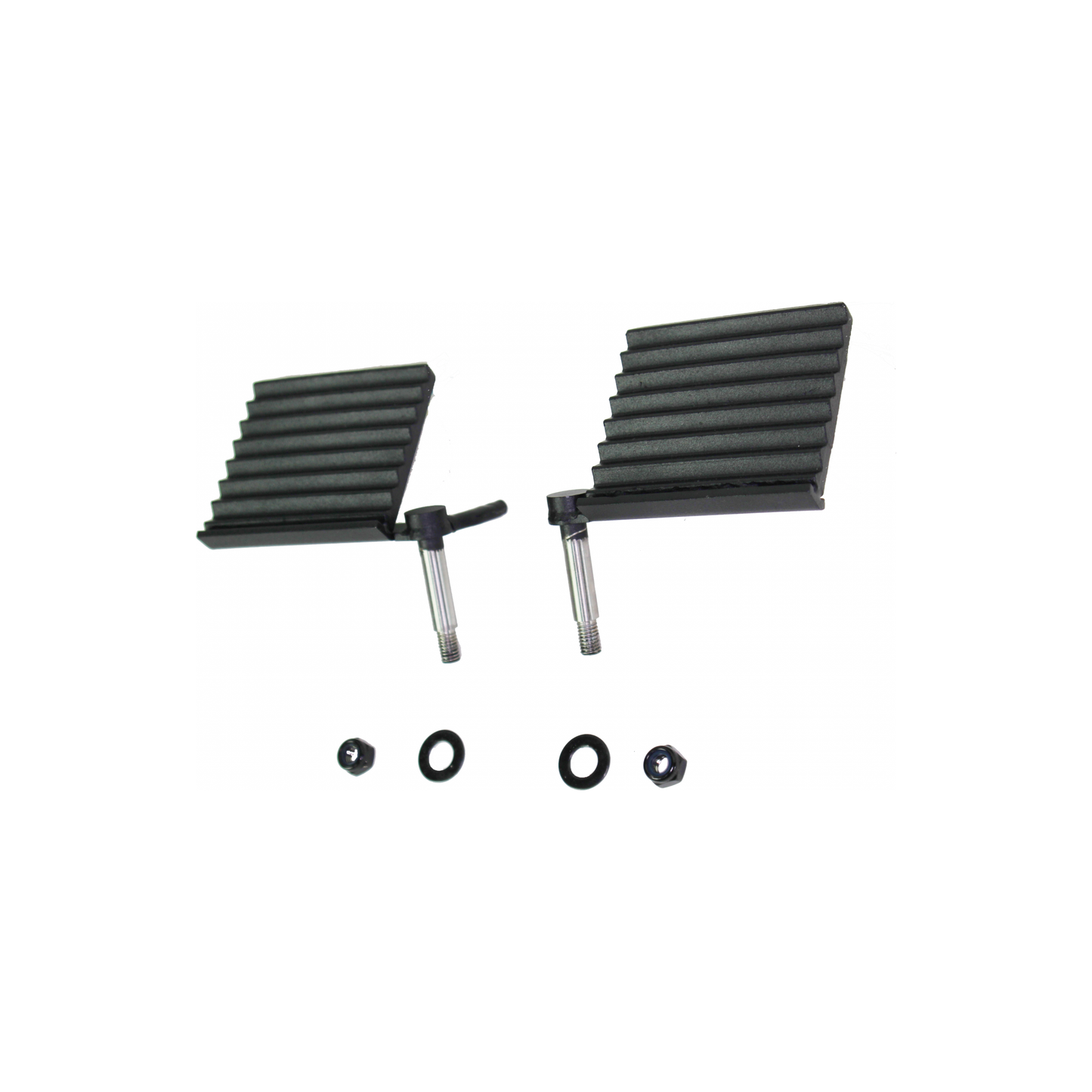 FISHBONE OFFROAD | 76-06 Foot Peg Set (Driver & Passenger) Tj Yj Cj Black Powder Coated Steel | FB21078