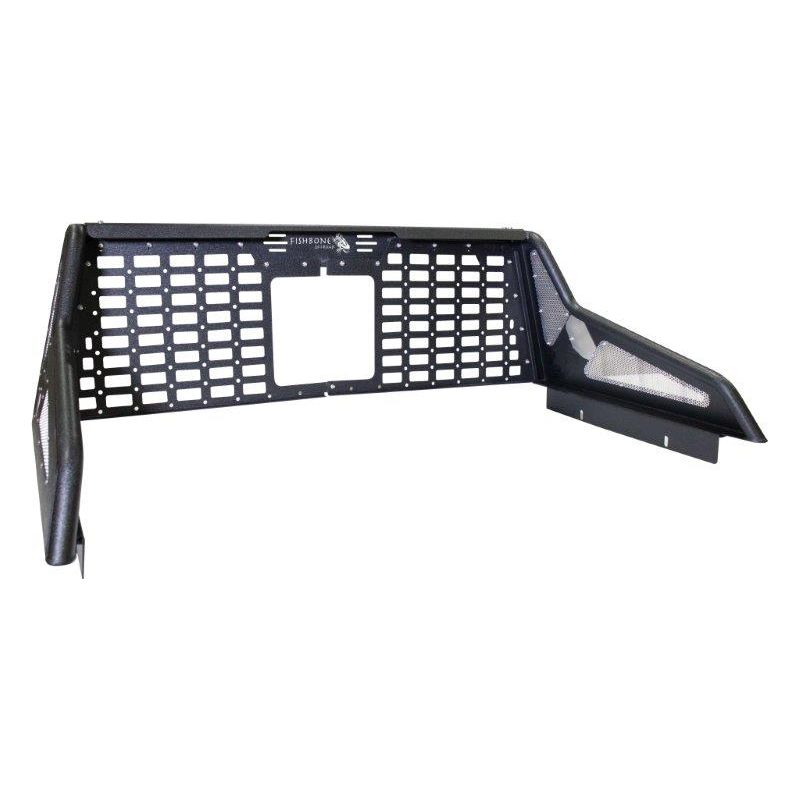 FISHBONE OFFROAD | 16-C Tacoma Chase Rack With Molle Window Panel Stainless Steel Black Powder Coated Steel | FB21243
