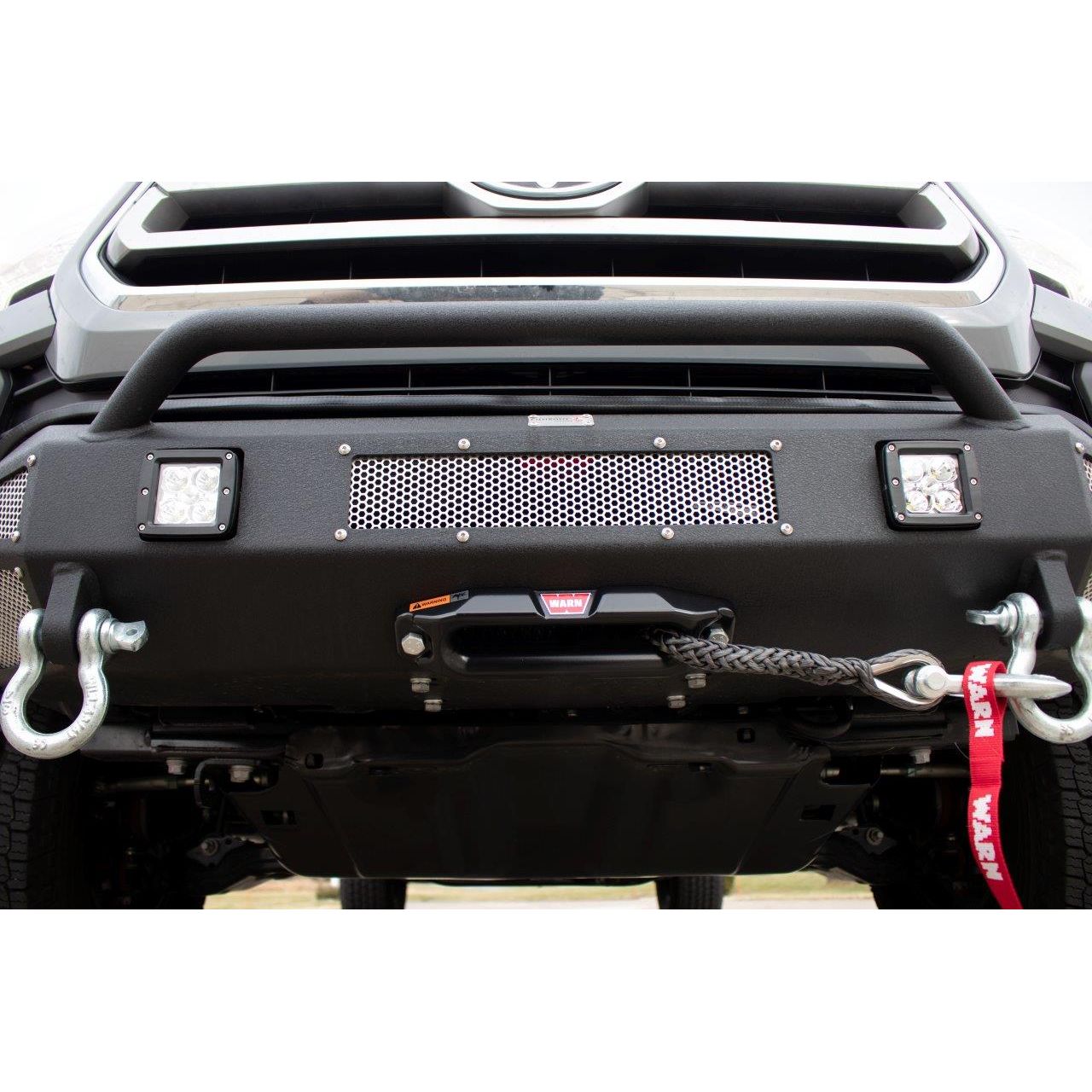 FISHBONE OFFROAD | 16-C Tacoma (3Rd Gen) Center Stubby Bumper W/ Mounting Plate For Winch | FB21311