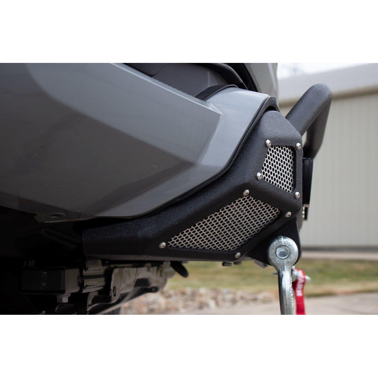 FISHBONE OFFROAD | 16-C Tacoma (3Rd Gen) Center Stubby Bumper W/ Mounting Plate For Winch | FB21311
