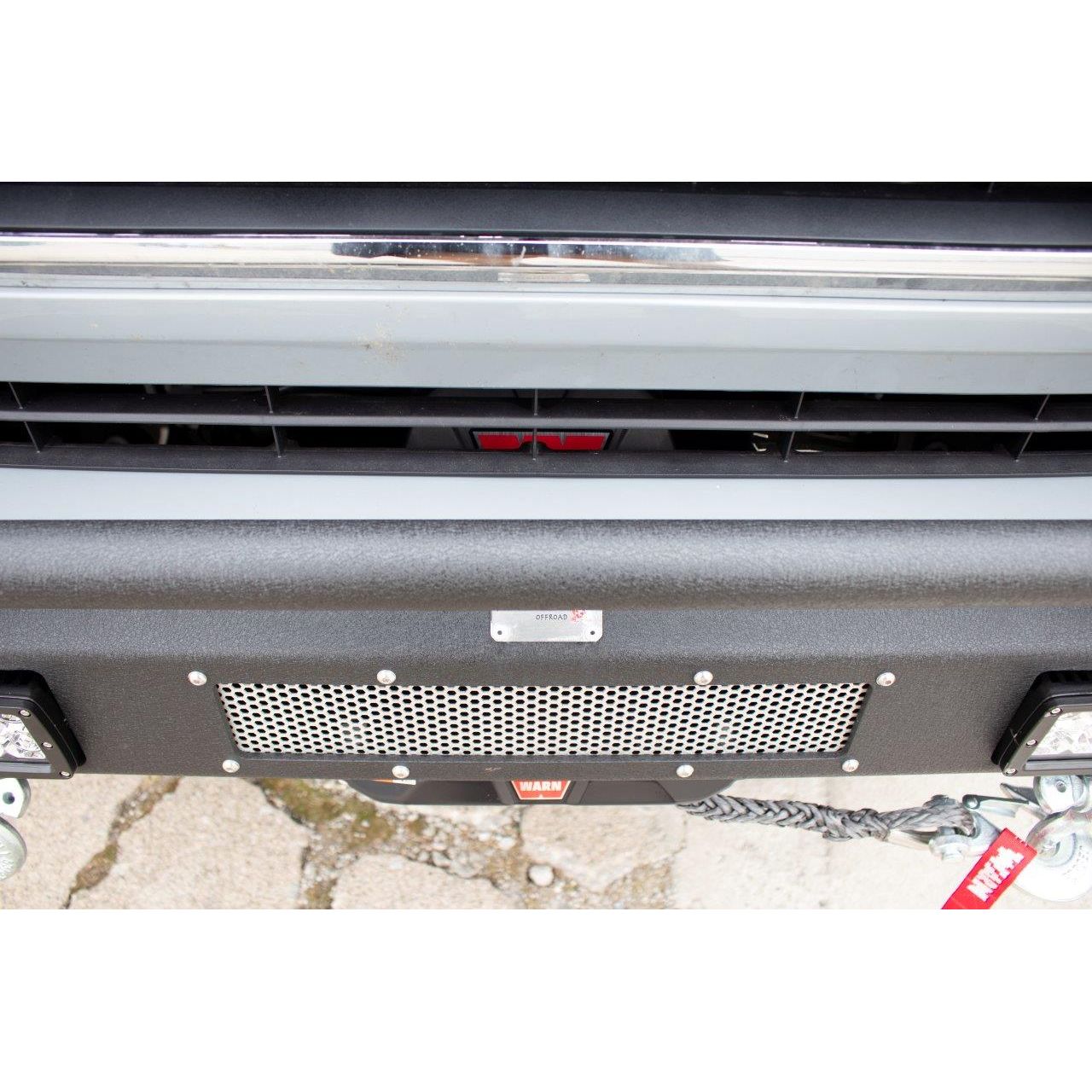 FISHBONE OFFROAD | 16-C Tacoma (3Rd Gen) Center Stubby Bumper W/ Mounting Plate For Winch | FB21311