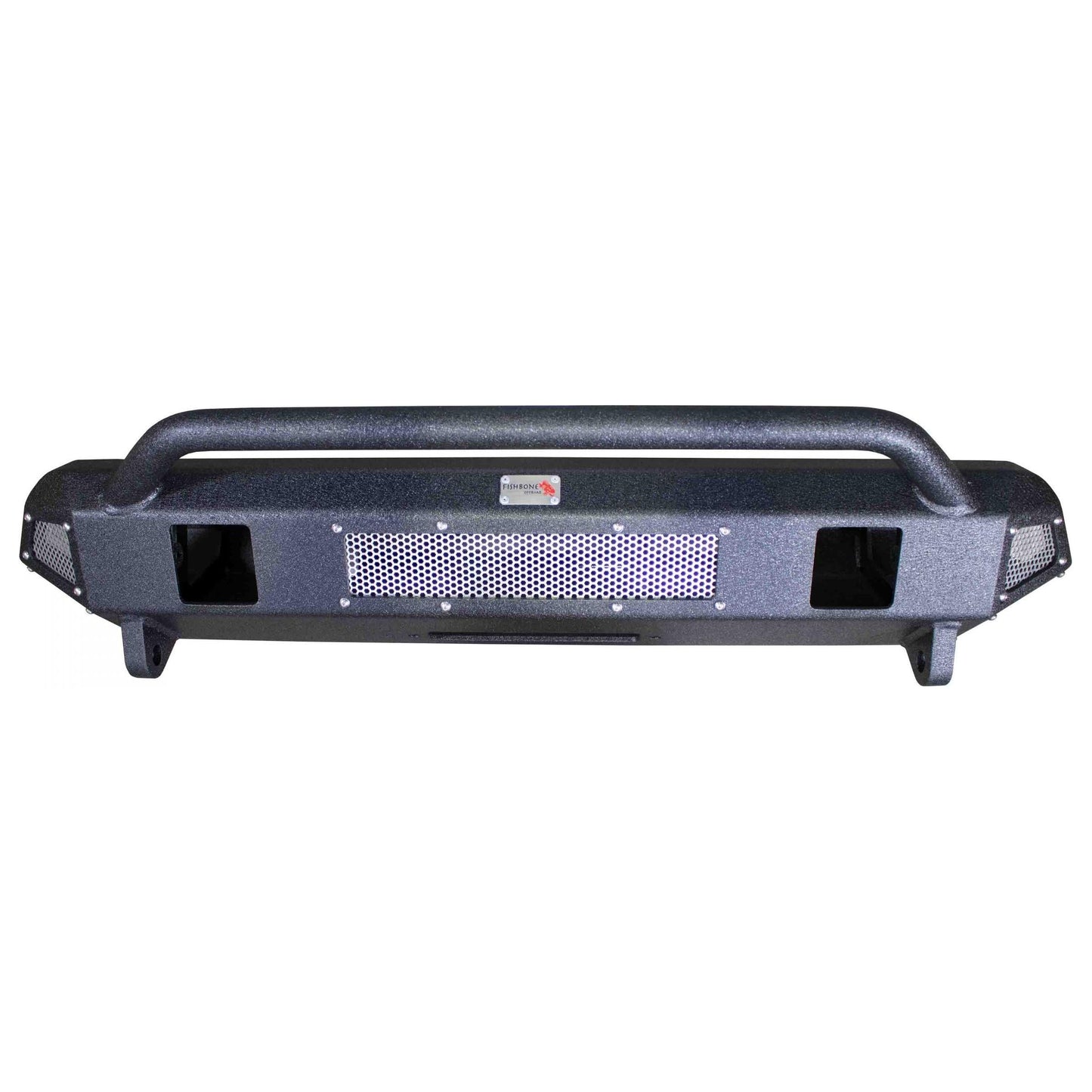 FISHBONE OFFROAD | 16-C Tacoma (3Rd Gen) Center Stubby Bumper W/ Mounting Plate For Winch | FB21311