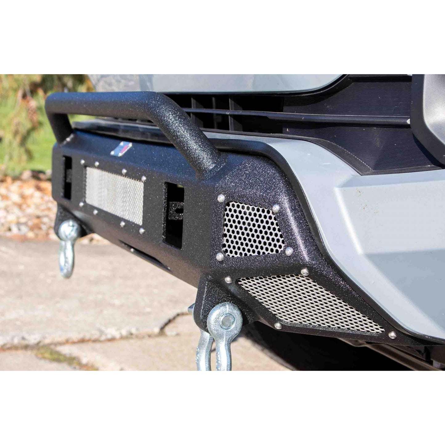 FISHBONE OFFROAD | 16-C Tacoma (3Rd Gen) Center Stubby Bumper W/ Mounting Plate For Winch | FB21311