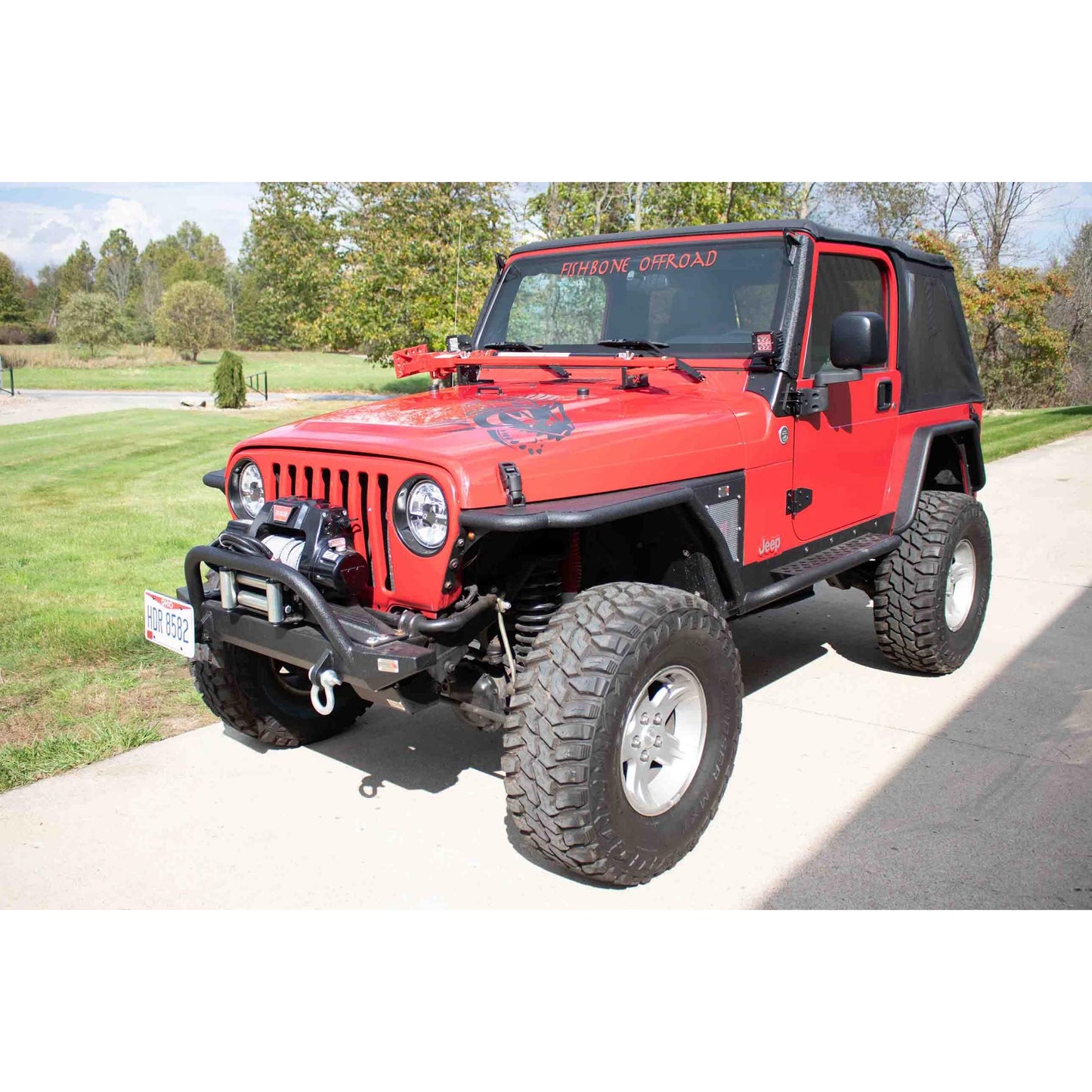 FISHBONE OFFROAD | 97-06 Wrangler Hi-Lift Jack Mount | FB21313