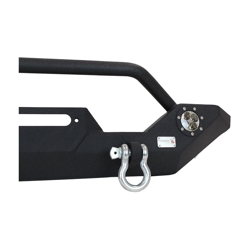 FISHBONE OFFROAD | 88-06 Wrangler Front Bumper With Led Lights Steel Textured Black Powder Coat | FB22016