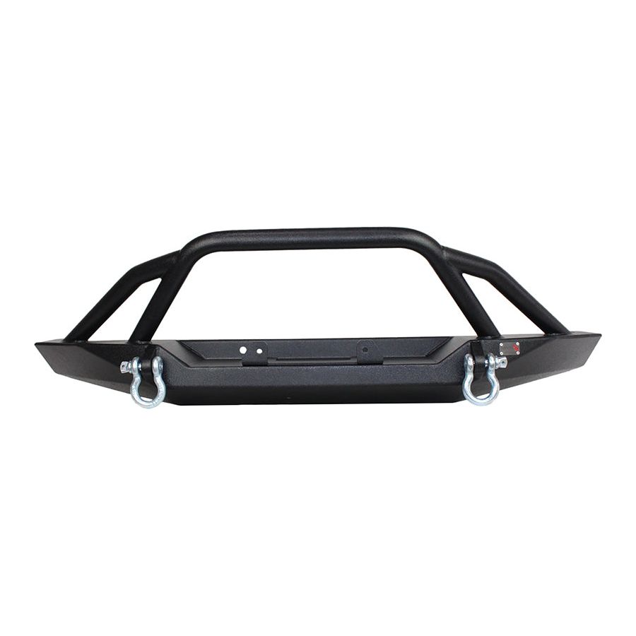 FISHBONE OFFROAD | 84-01 Cherokee Bullhead Front Winch Bumper W/Grille Guard Recessed Mount Steel Black Powder Coat | FB22060