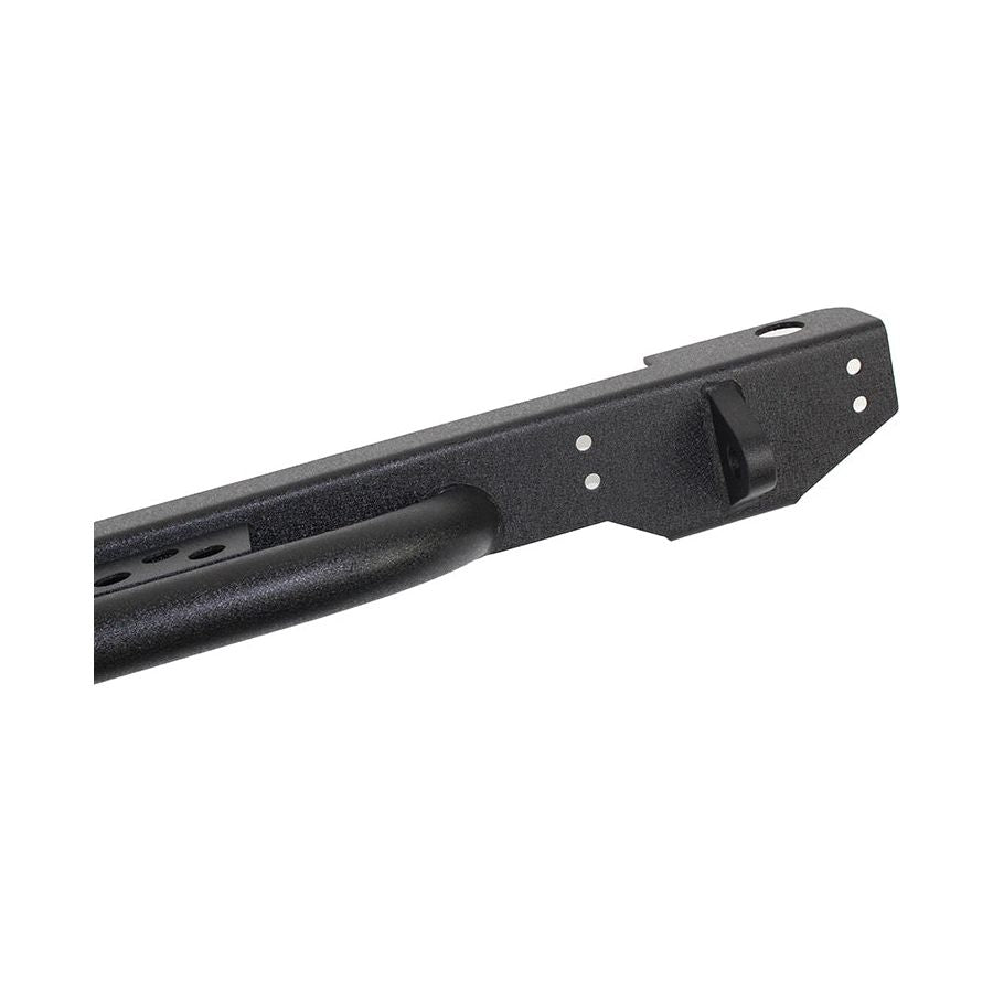 FISHBONE OFFROAD | 87-06 Wrangler Piranha Rear Bumper With Step And D-Rings Black Textured 2-Stage Powder Coat Steel | FB22072
