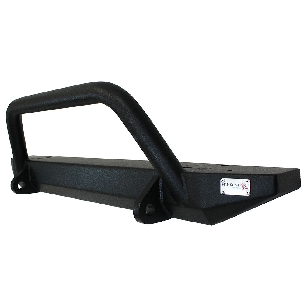 FISHBONE OFFROAD | 1976-87 Wrangler Fishbone Cj/Yj Piranha Bumper W/Tube Guard Black Powder Coat | FB22080