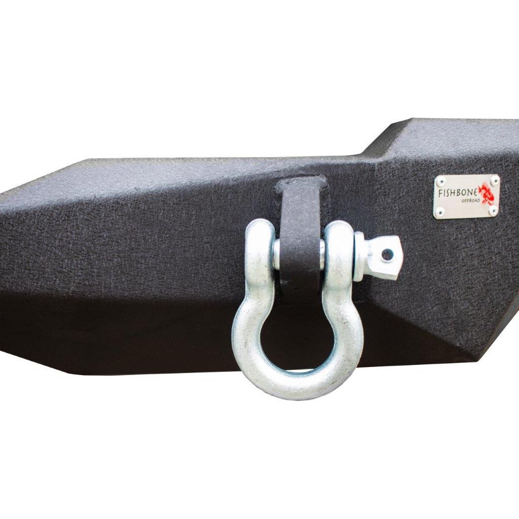 FISHBONE OFFROAD | 07-18 Wrangler Mako Rear Bumper 2-Stage Black Textured Powder Coat Steel | FB22278