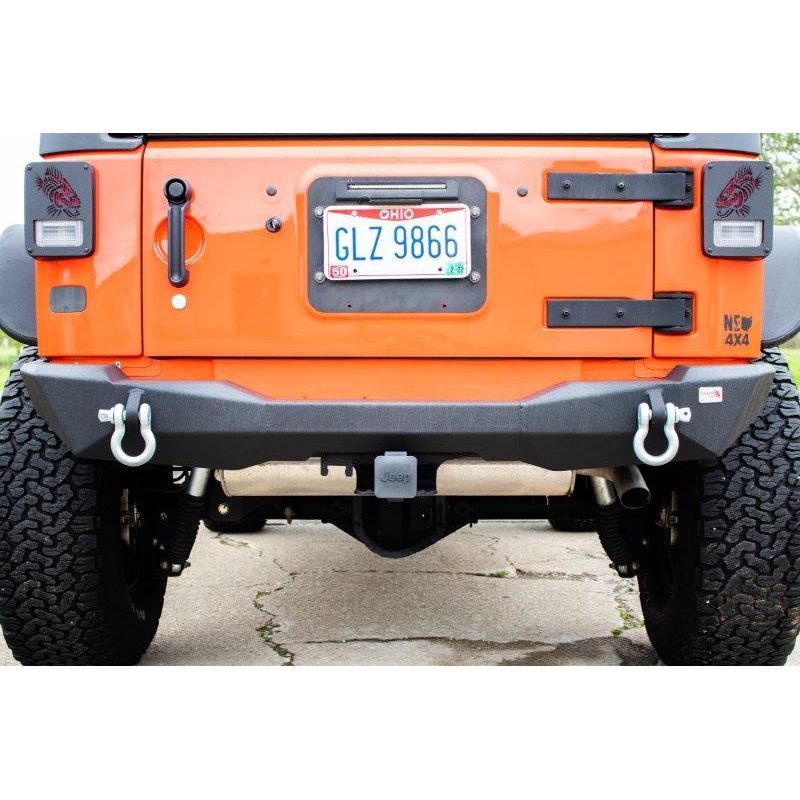 FISHBONE OFFROAD | 07-18 Wrangler Mako Rear Bumper 2-Stage Black Textured Powder Coat Steel | FB22278