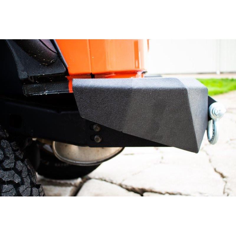 FISHBONE OFFROAD | 07-18 Wrangler Mako Rear Bumper 2-Stage Black Textured Powder Coat Steel | FB22278