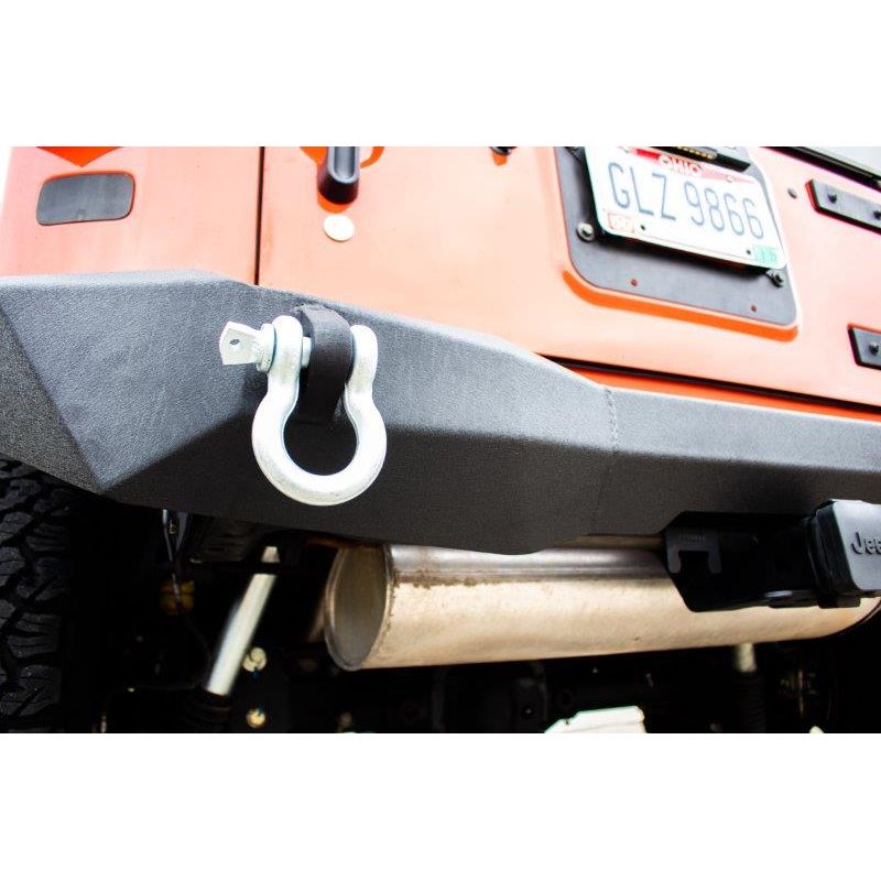 FISHBONE OFFROAD | 07-18 Wrangler Mako Rear Bumper 2-Stage Black Textured Powder Coat Steel | FB22278