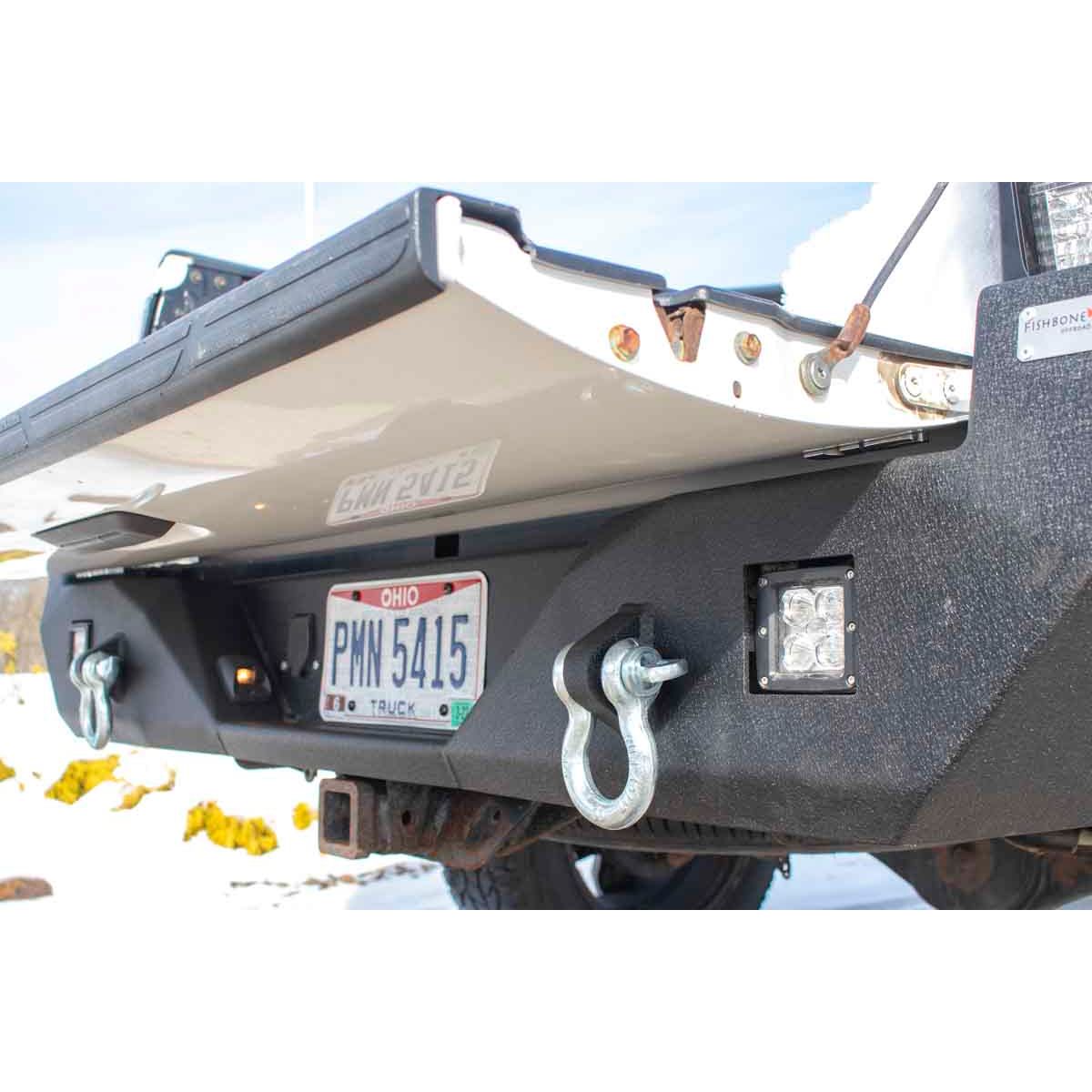 FISHBONE OFFROAD | 05-15 Tacoma Rear Bumper 2-Stage Textured Black Powder Coated Steel | FB22298