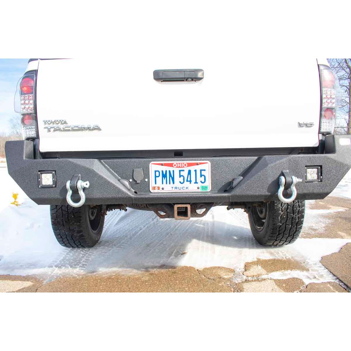 FISHBONE OFFROAD | 05-15 Tacoma Rear Bumper 2-Stage Textured Black Powder Coated Steel | FB22298