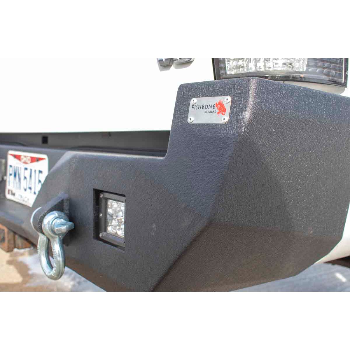 FISHBONE OFFROAD | 05-15 Tacoma Rear Bumper 2-Stage Textured Black Powder Coated Steel | FB22298