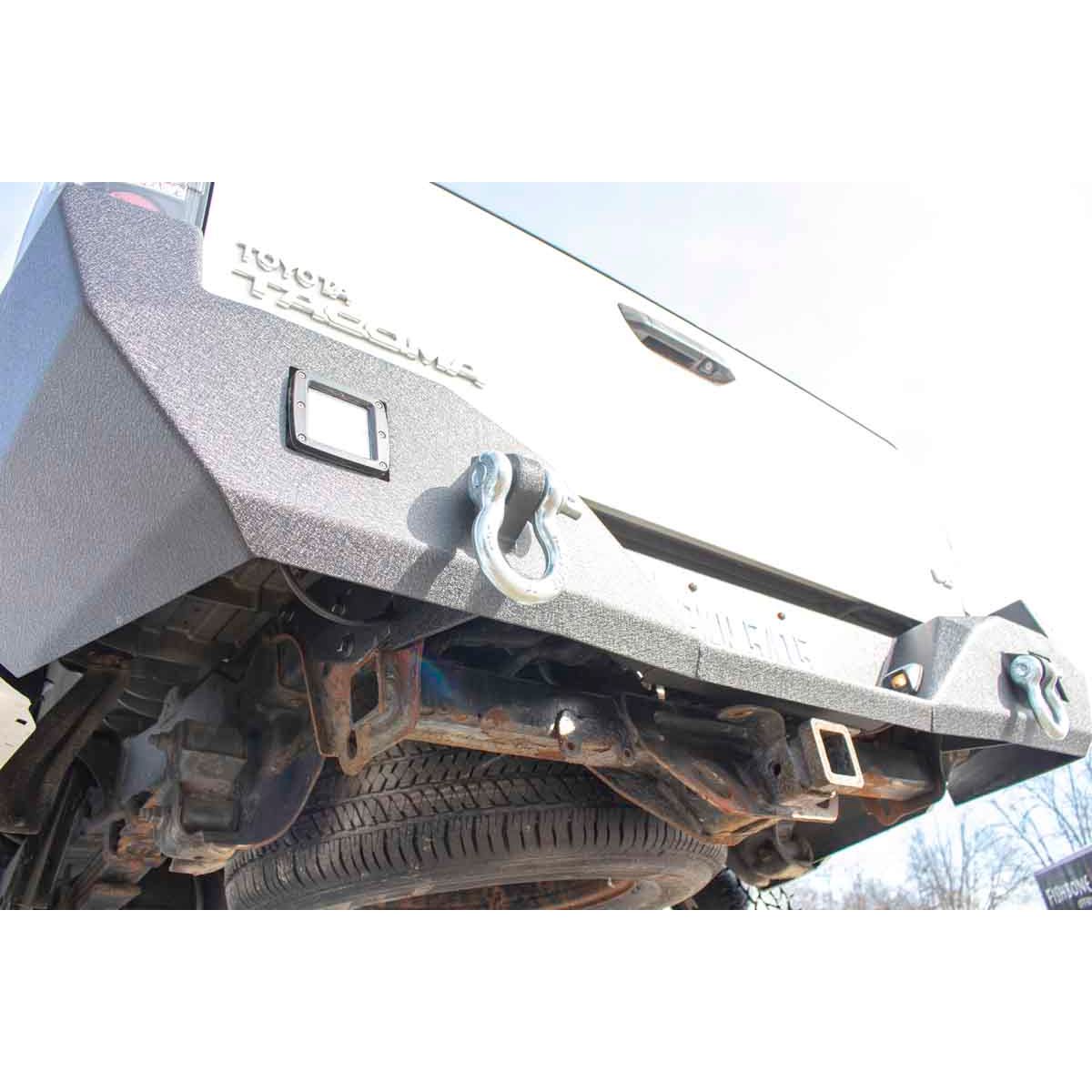 FISHBONE OFFROAD | 05-15 Tacoma Rear Bumper 2-Stage Textured Black Powder Coated Steel | FB22298