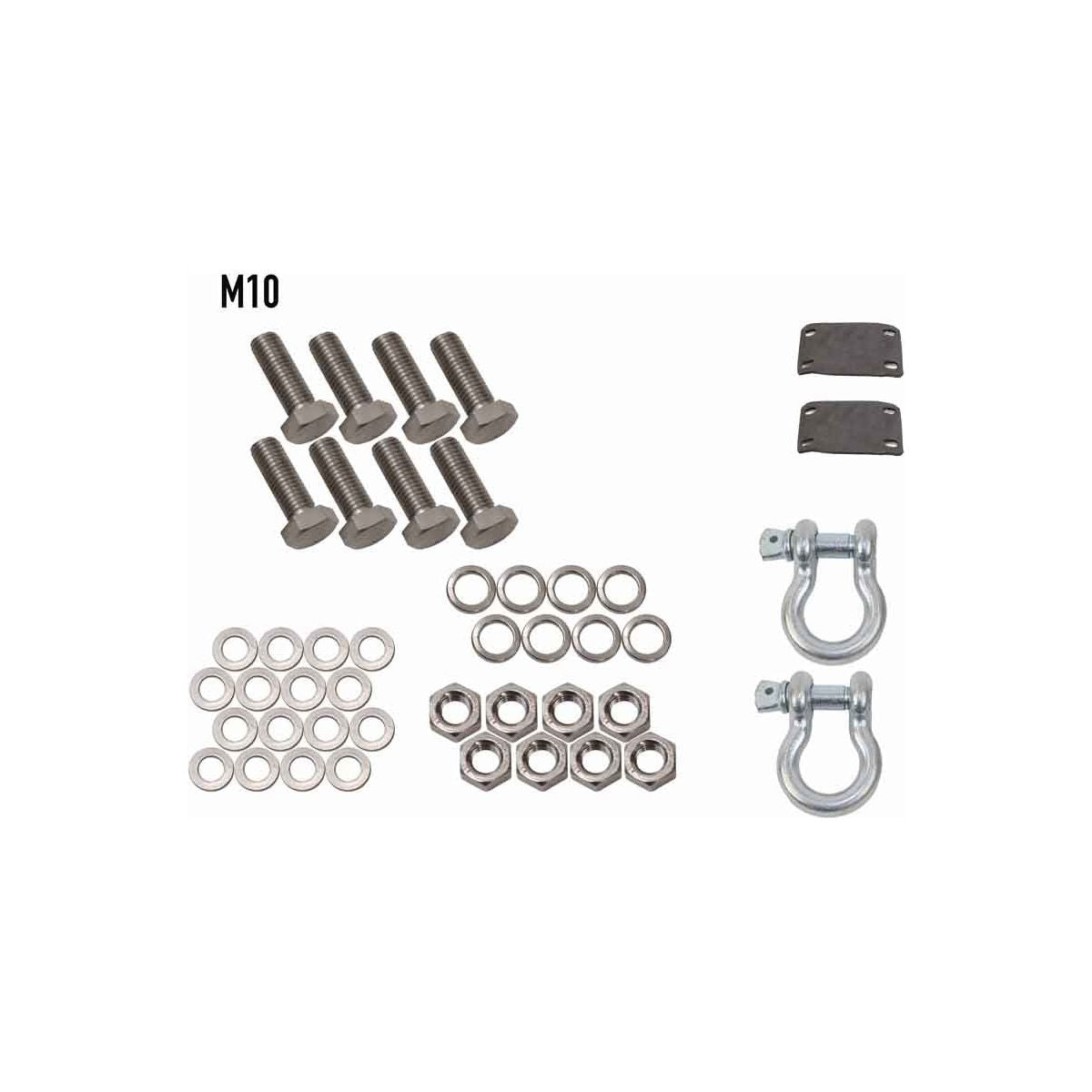 FISHBONE OFFROAD | 07-C Wrangler/20-C Gladiator Barracuda D-Ring Mount Set | FB22344