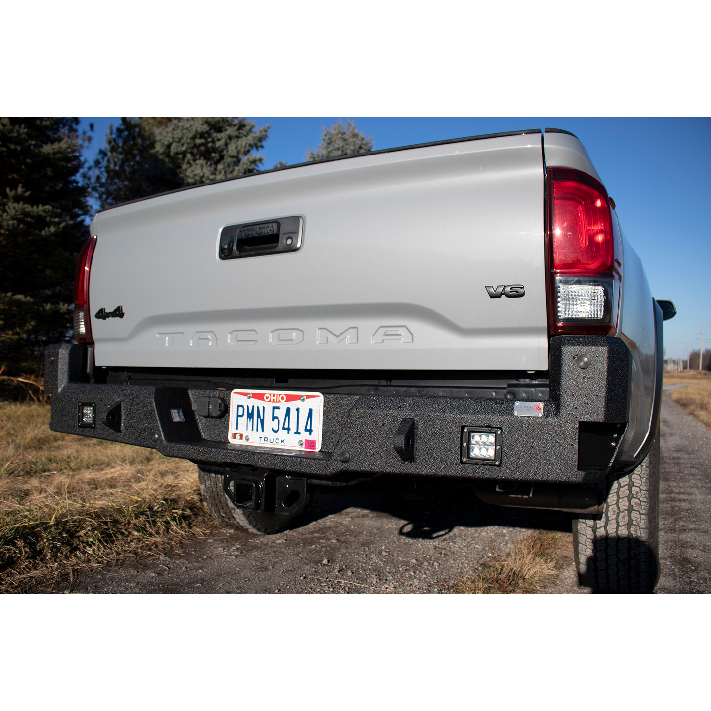 FISHBONE OFFROAD | 16-C Tacoma Rear Bumper Black Textured Powder Coat Steel | FB22361