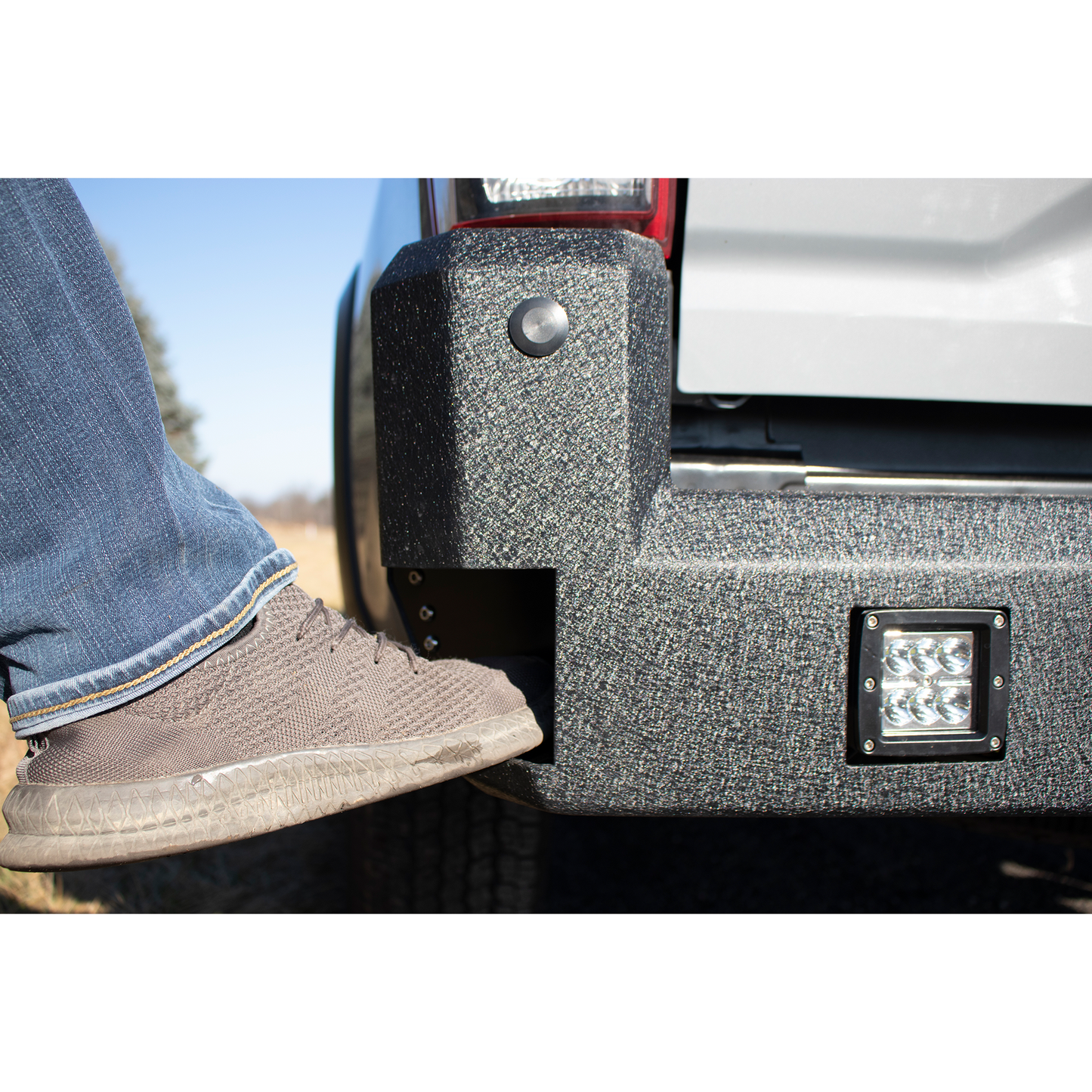 FISHBONE OFFROAD | 16-C Tacoma Rear Bumper Black Textured Powder Coat Steel | FB22361