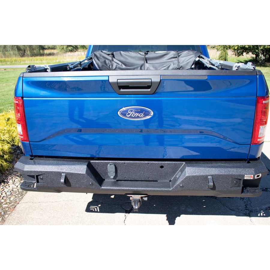 FISHBONE OFFROAD | 15-C F150 Pelican Rear Bumper Black Powder Coat Steel | FB22364