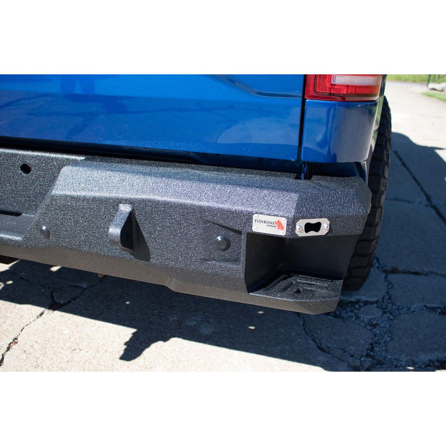 FISHBONE OFFROAD | 15-C F150 Pelican Rear Bumper Black Powder Coat Steel | FB22364