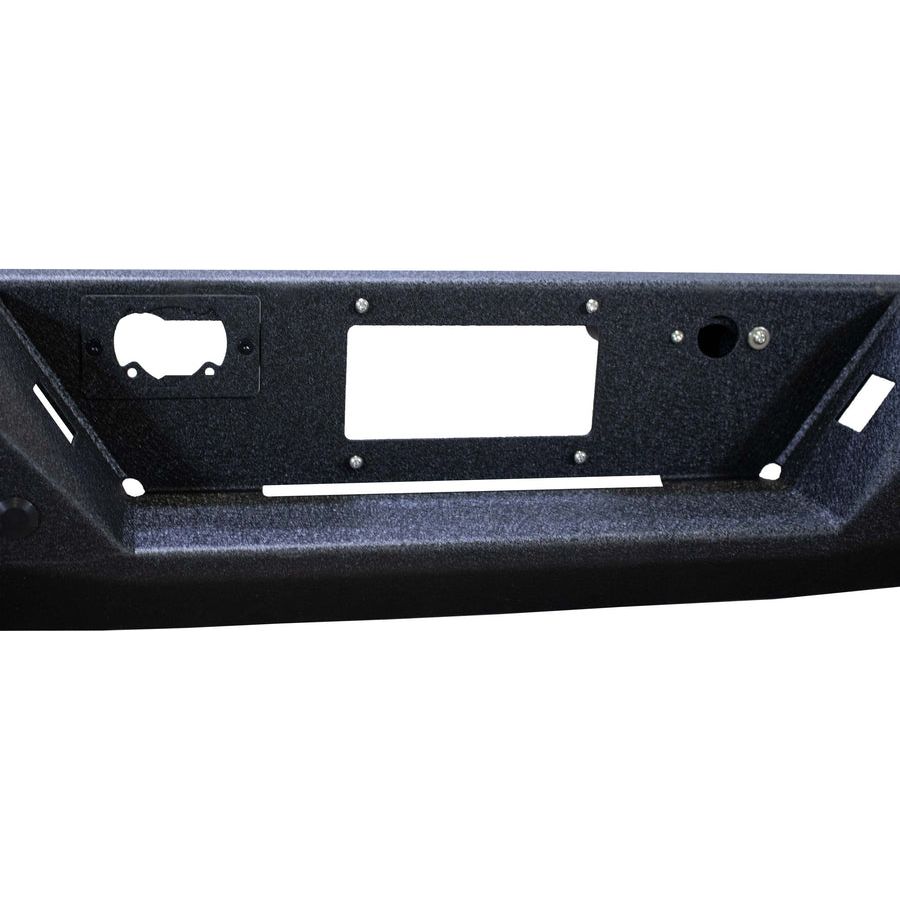 FISHBONE OFFROAD | 07-13 Silverado/Sierra 1500 Rear Bumper Black Powder Coat Cold-Rolled Steel | FB22367