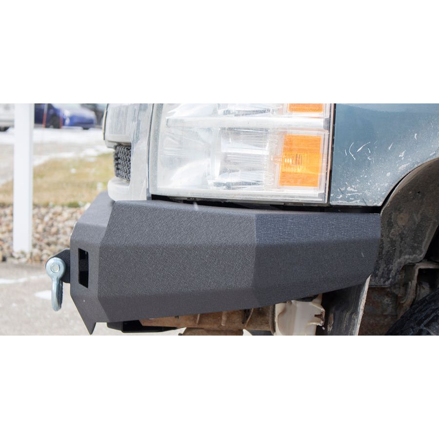FISHBONE OFFROAD | 07-13 Silverado 1500 Front Bumper Black Powder Coat Cold-Rolled Steel | FB22368