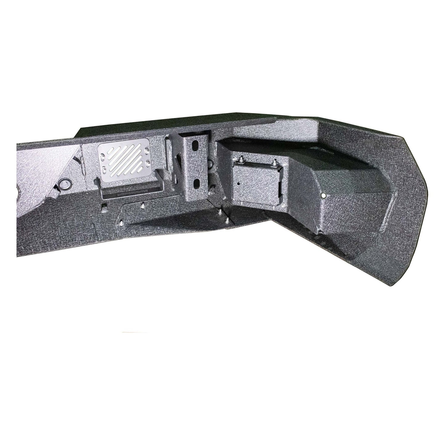 FISHBONE OFFROAD | 19-22 Silverado/Sierra 1500 Rockfish Rear Bumper Black Textured 2-Stage Powder Coat 1/8In Steel | FB22394