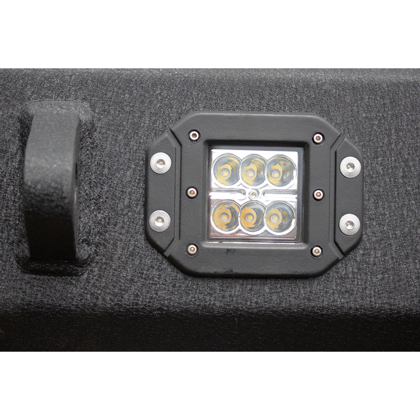 FISHBONE OFFROAD | 19-22 Silverado/Sierra 1500 Rockfish Rear Bumper Black Textured 2-Stage Powder Coat 1/8In Steel | FB22394