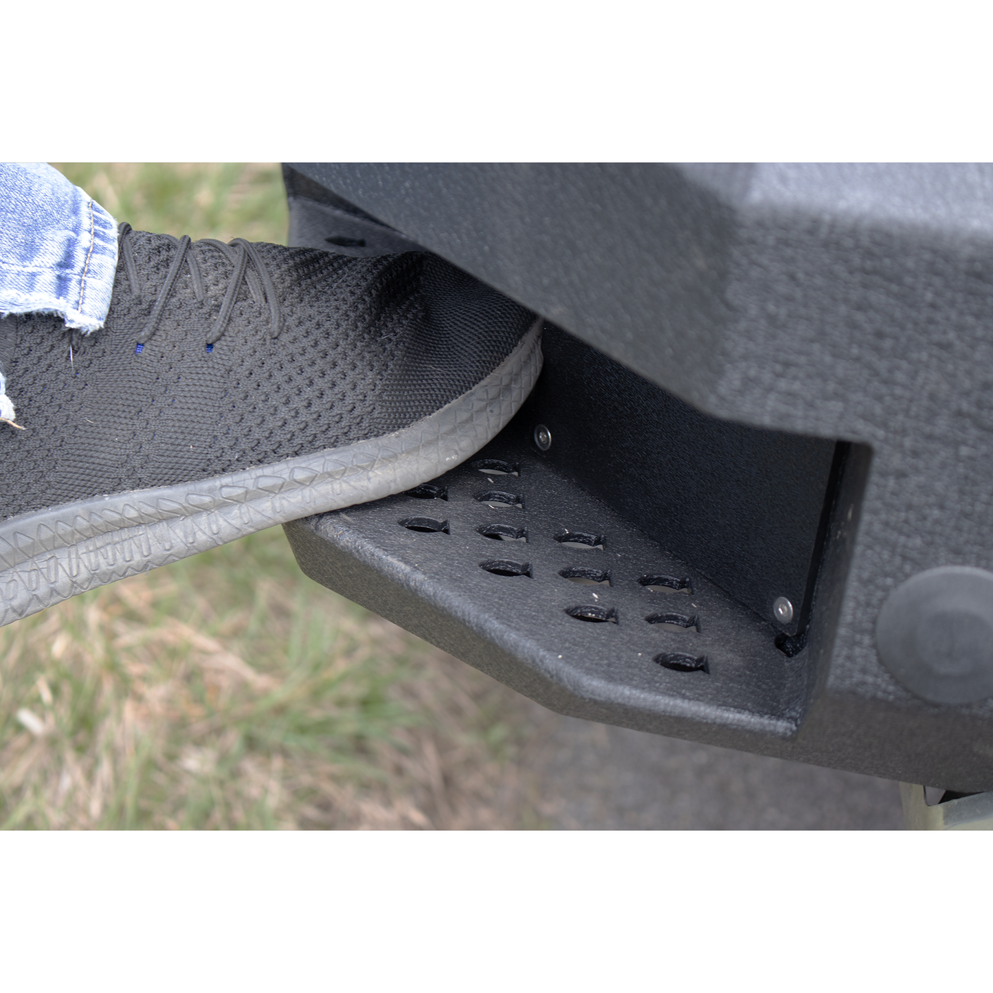 FISHBONE OFFROAD | 19-22 Silverado/Sierra 1500 Rockfish Rear Bumper Black Textured 2-Stage Powder Coat 1/8In Steel | FB22394