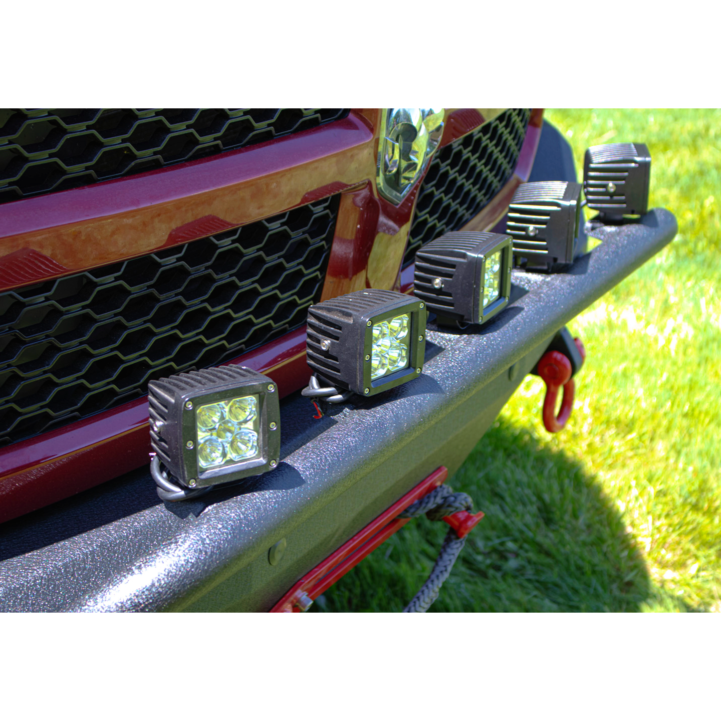 FISHBONE OFFROAD | 13-C Ram 1500 Classic Front Bumper Black Textured 2-Stage Powder Coat 1/8In Steel | FB22397