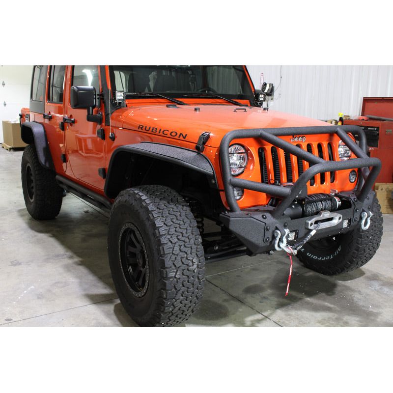 FISHBONE OFFROAD | Jeep Jk Tube Fenders 07-18 Wrangler Jk Front/Rear Set Of 4 Steel Black Textured Powdercoat Fishbone Offroad | FB23006
