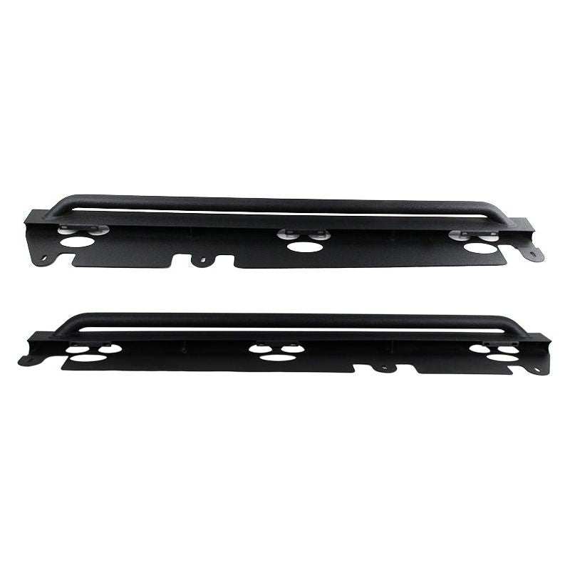 FISHBONE OFFROAD | Jk Rubicon Rock Slider W/2 Tubes Steel Textured Black Powder Coat Jk 07-17 4 Dr | FB23011