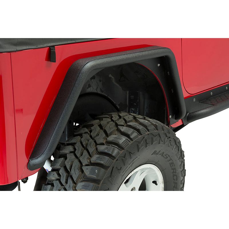 FISHBONE OFFROAD | 97-06 Wrangler Rear Tube Fenders Black Textured Powder Coat Steel | FB23029R