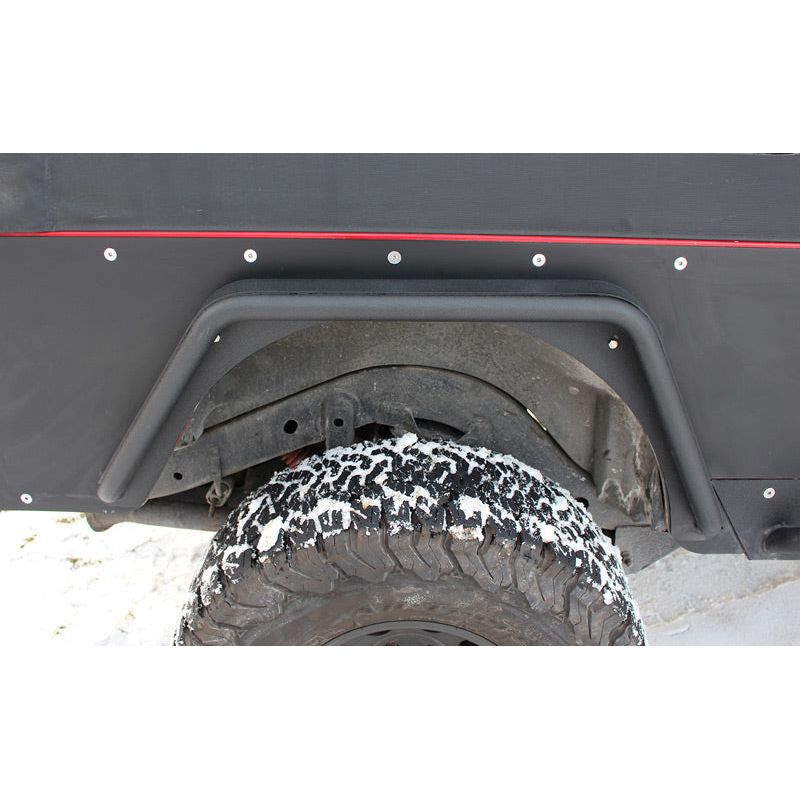 FISHBONE OFFROAD | 97-06 Wrangler Rear Tube Fenders Black Textured Powder Coat Steel | FB23029R