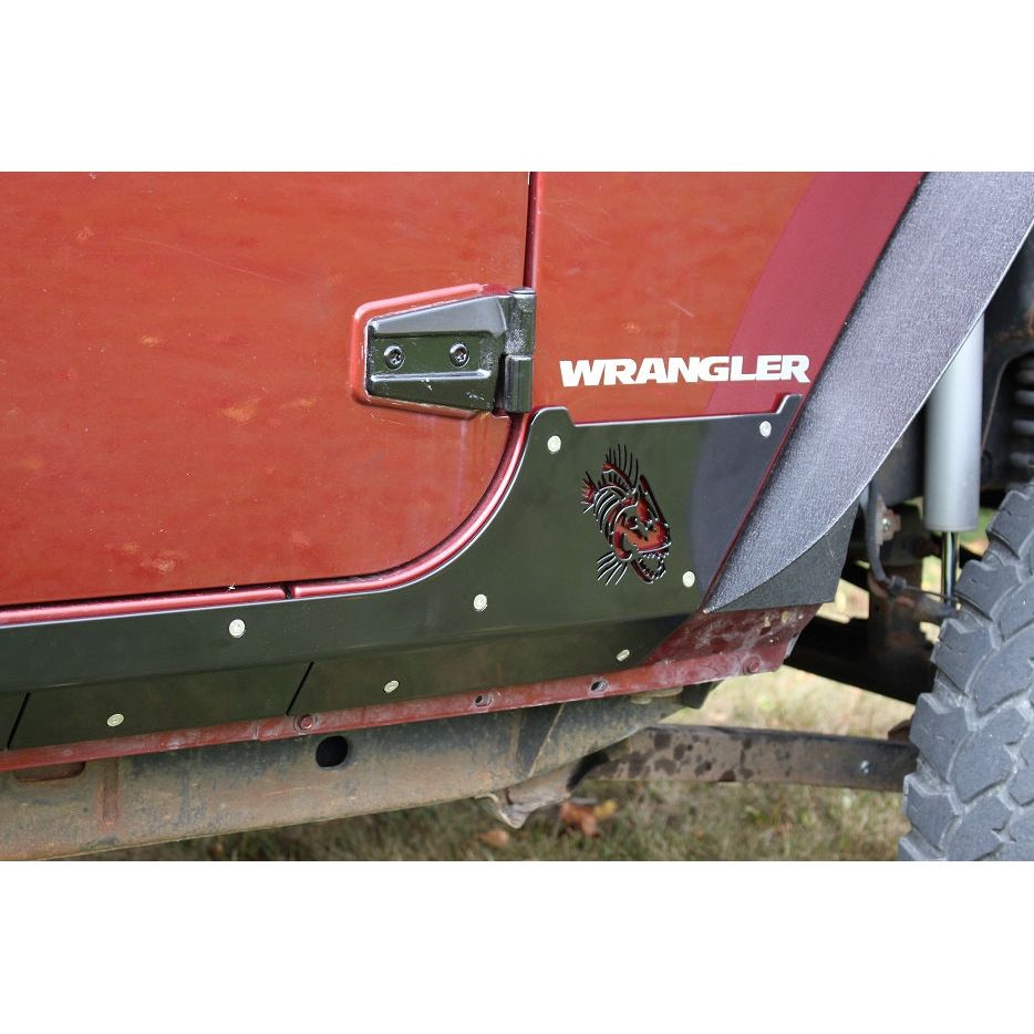 FISHBONE OFFROAD | 2007-2018 Wrangler Fishbone Jk Scale Armor (2 Door) Black Powder Coated | FB23054