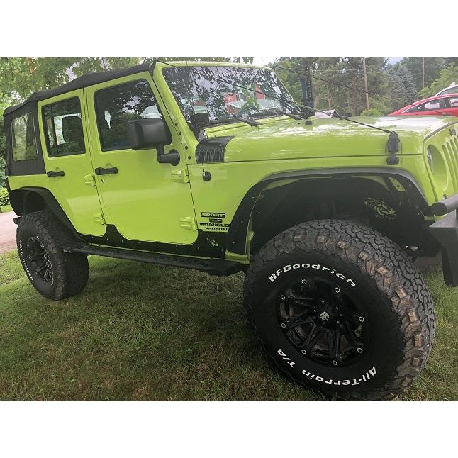 FISHBONE OFFROAD | 2007-2018 Wrangler Fishbone Jk Scale Armor (2 Door) Black Powder Coated | FB23054