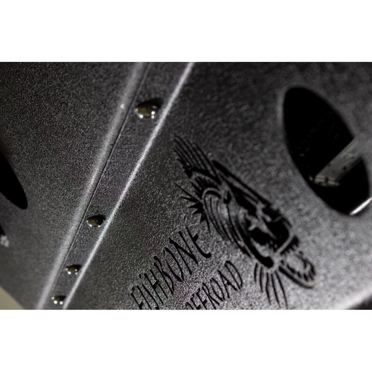 FISHBONE OFFROAD | 18-C Wrangler/20-C Gladiator Mako Front Bumper Skid Plate Black Powder Coated Steel | FB23176
