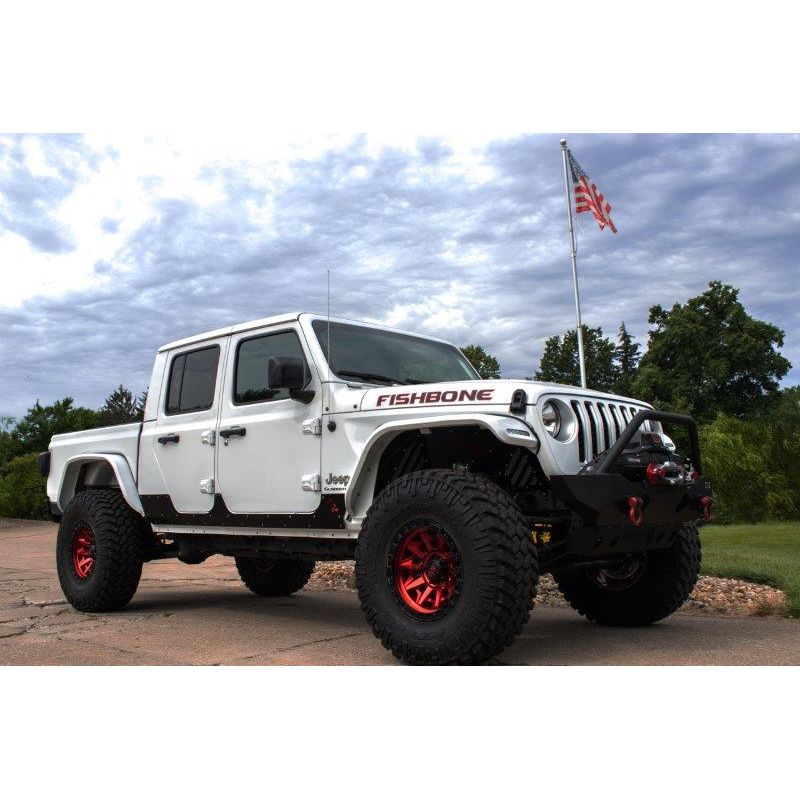 FISHBONE OFFROAD | 20-C Gladiator Scale Armor Gloss Black Powder Coat 3/16In Steel | FB23190