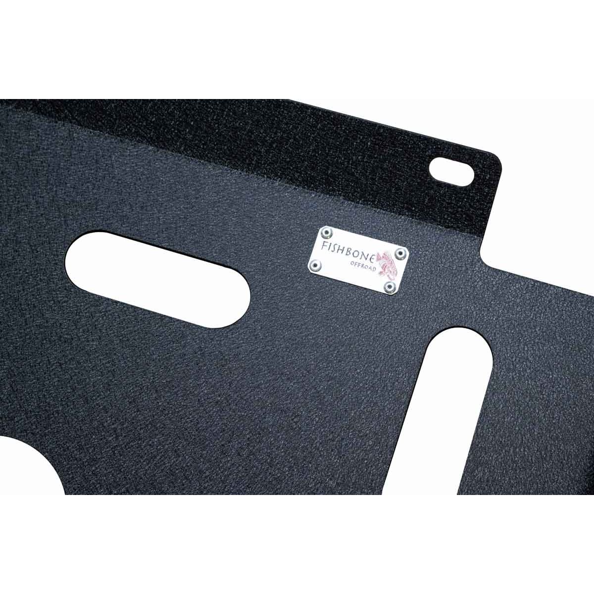 FISHBONE OFFROAD | 16-23 Tacoma Complete Underbelly Skid Plates 2-Stage Black Textured Powder Coat 3/16In Plated Steel | FB23330