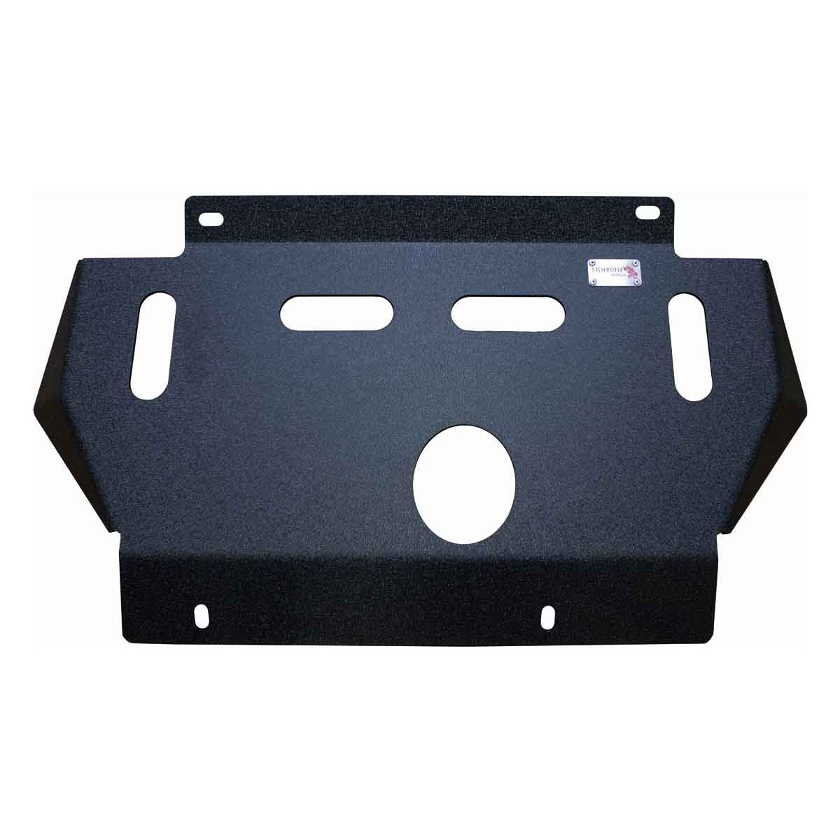FISHBONE OFFROAD | 16-23 Tacoma Complete Underbelly Skid Plates 2-Stage Black Textured Powder Coat 3/16In Plated Steel | FB23330